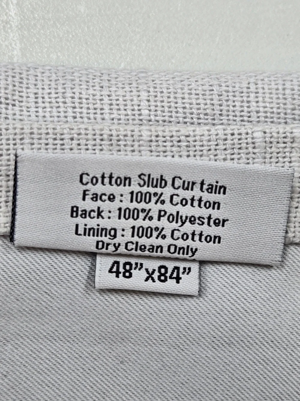 NWT QUINCE Set Of 2 48x84 Cotton Slub Blackout Curtains Cloud 0840